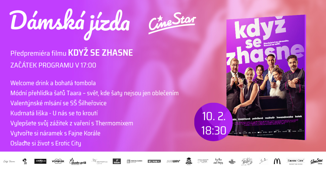 Dámská Jízda s filmem Když se zhasne