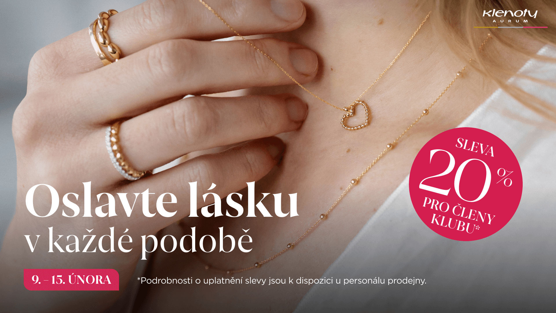 Valentýnské slevy v Klenotech Aurum!
