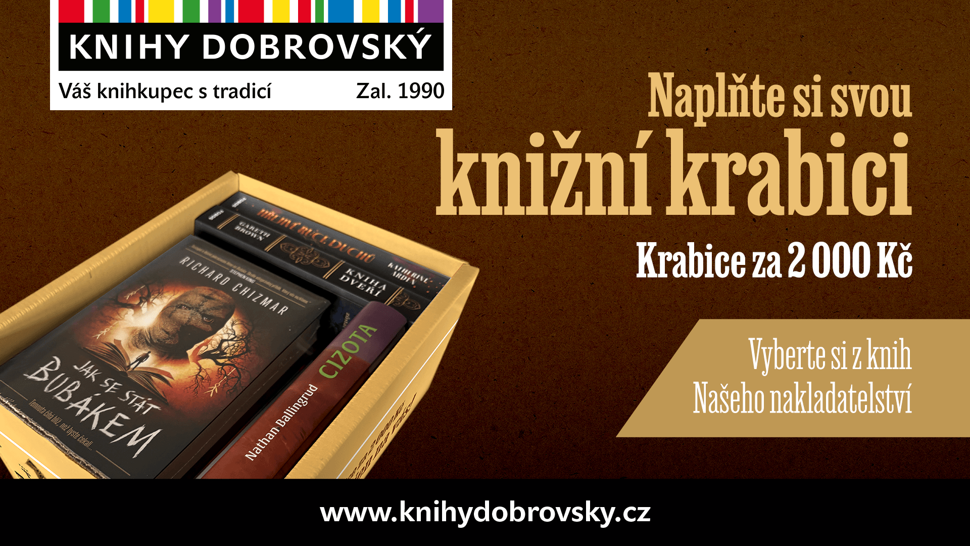 Naplňte si svou knižní krabici
